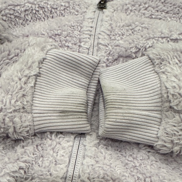 North Face Osito Sherpa Fleece Jacket Light Purple 3T GREAT CONDITION - Picture 6 of 6